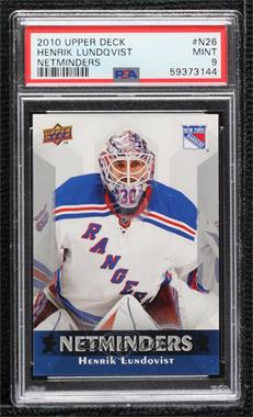 2010-11 Upper Deck - Netminders #N26 - Henrik Lundqvist [PSA 9 MINT]