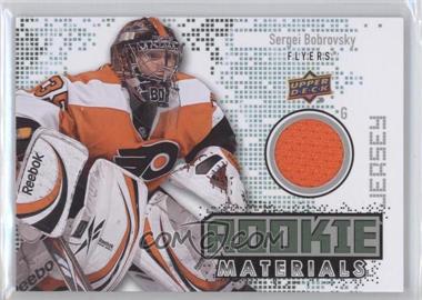 2010-11 Upper Deck - Rookie Materials - Jersey #RM-SB - Sergei Bobrovsky