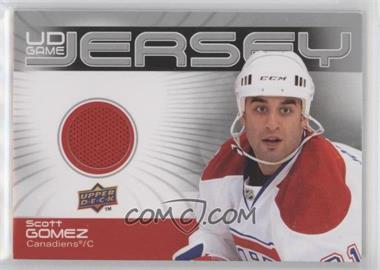 2010-11 Upper Deck - UD Game Jersey Series 1 #GJ-SG - Scott Gomez [EX to NM]