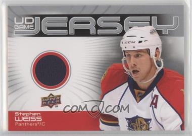 2010-11 Upper Deck - UD Game Jersey Series 1 #GJ-WE - Stephen Weiss