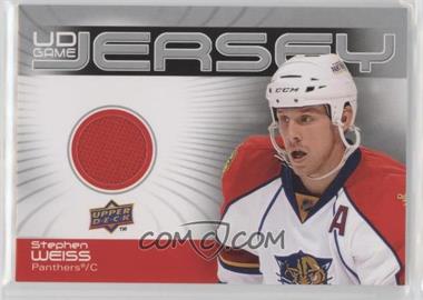 2010-11 Upper Deck - UD Game Jersey Series 1 #GJ-WE - Stephen Weiss