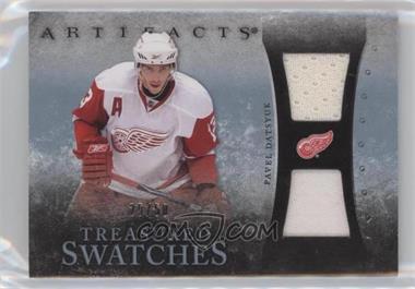 2010-11 Upper Deck Artifacts - Treasured Swatches - Blue Jersey/Patch #TS-PD - Pavel Datsyuk /50