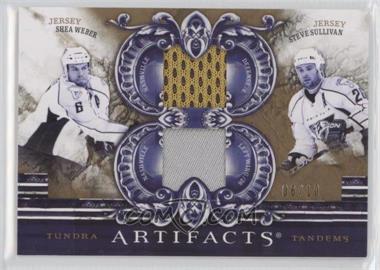 2010-11 Upper Deck Artifacts - Tundra Tandems Dual Jerseys - Gold #TT2-PREDS - Shea Weber, Steve Sullivan /10