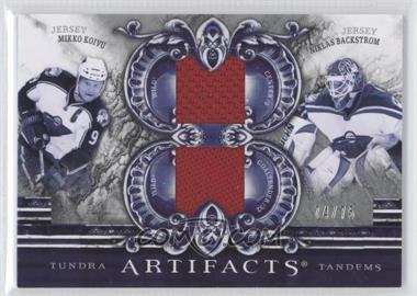 2010-11 Upper Deck Artifacts - Tundra Tandems Dual Jerseys - Silver #TT2-WILD - Mikko Koivu, Niklas Backstrom /75