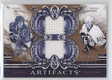 2010-11 Upper Deck Artifacts - Tundra Tandems Dual Jerseys #TT2-STAAL - Eric Staal, Jordan Staal /125