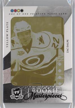 2010-11 Upper Deck Black Diamond - [Base] - The Cup Masterpieces Printing Plate Yellow Framed #BD-205 - Quad Diamond - Rookie Gems - Zac Dalpe /1