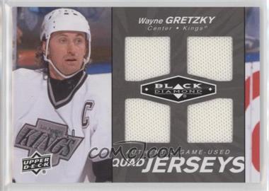 2010-11 Upper Deck Black Diamond - Quad Jerseys - Onyx #QJ-WG - Wayne Gretzky /10