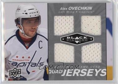 2010-11 Upper Deck Black Diamond - Quad Jerseys #QJ-AO - Alex Ovechkin