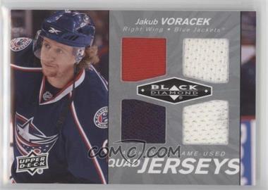 2010-11 Upper Deck Black Diamond - Quad Jerseys #QJ-JV - Jakub Voracek