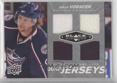 2010-11 Upper Deck Black Diamond - Quad Jerseys #QJ-JV - Jakub Voracek