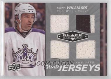 2010-11 Upper Deck Black Diamond - Quad Jerseys #QJ-JW - Justin Williams [EX to NM]