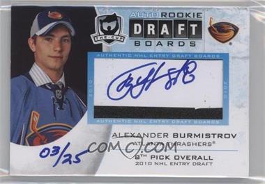 2010-11 Upper Deck The Cup - Auto Rookie Draft Boards #DB-AB - Alexander Burmistrov /25