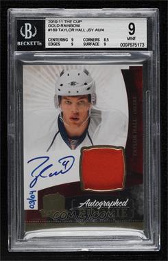 2010-11 Upper Deck The Cup - [Base] - Gold Rainbow #180 - Autographed Rookies Patch Level 2 - Taylor Hall /4 [BGS 9 MINT]