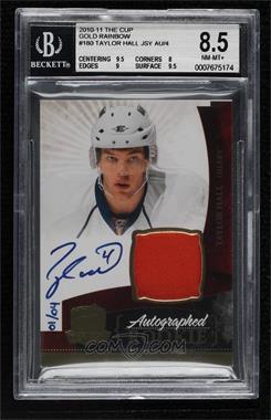 2010-11 Upper Deck The Cup - [Base] - Gold Rainbow #180 - Autographed Rookies Patch Level 2 - Taylor Hall /4 [BGS 8.5 NM‑MT+]