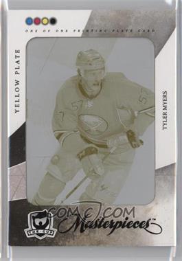2010-11 Upper Deck The Cup - [Base] - Masterpieces Printing Plate Yellow Framed #CUP-81 - Tyler Myers /1