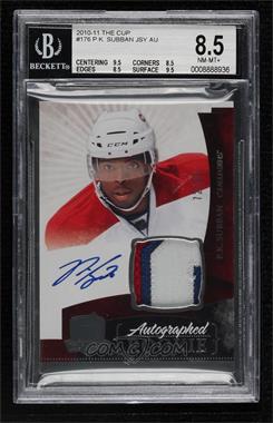 2010-11 Upper Deck The Cup - [Base] #176 - Rookie Patch Autograph - P.K. Subban /99 [BGS 8.5 NM‑MT+]