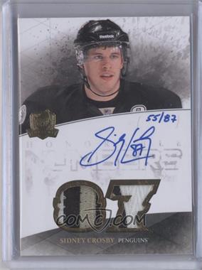 2010-11 Upper Deck The Cup - Honorable Numbers Patch Autographs #HN-SC - Sidney Crosby /87