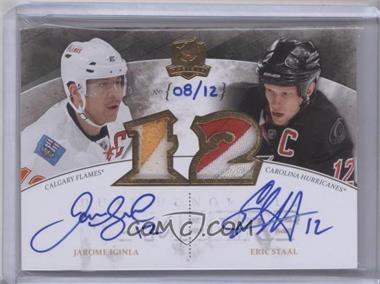 2010-11 Upper Deck The Cup - Honorable Numbers Patch Dual Autographs #DHN-IS - Jarome Iginla, Eric Staal /12