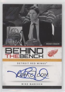 2010-11 Zenith - Behind the Bench Autographs #2 - Mike Babcock /199