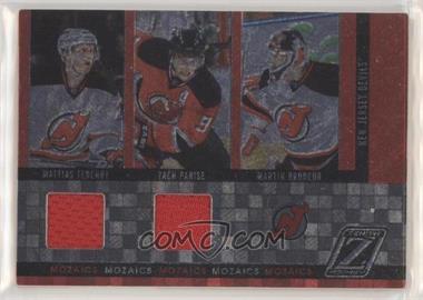 2010-11 Zenith - Mozaics - Double Materials #14 - Martin Brodeur, Mattias Tedenby, Zach Parise