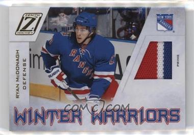 2010-11 Zenith - Winter Warriors Material - Prime #RM - Ryan McDonagh /50