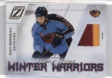 2010-11 Zenith - Winter Warriors Material - Prime #ZB - Zach Bogosian /25