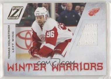 2010-11 Zenith - Winter Warriors Material #HO - Tomas Holmstrom