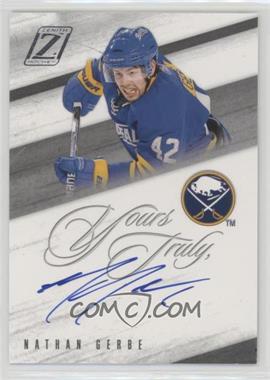 2010-11 Zenith - Yours Truly, Autographs #NG - Nathan Gerbe
