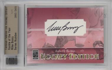 2010 Famous Fabrics Ink Hockey Edition - [Base] - [Autographed] #892 - Rookie of the Year - Mike Bossy /1 [Cut Signature]