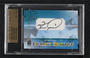 2010 Famous Fabrics Ink Hockey Edition - [Base] #511 - 500 Goal Scorer - Keith Tkachuk /1 [Uncirculated]