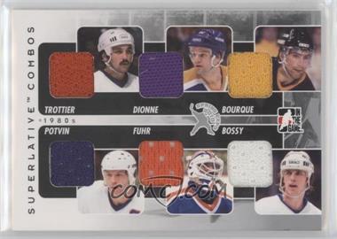 2010 In the Game - Spring Expo Redemption Prize Superlative Combos Game-Used - Silver #SC-16 - Bryan Trottier, Marcel Dionne, Ray Bourque, Grant Fuhr, Mike Bossy, Denis Potvin /9