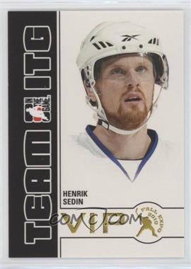 2010 In the Game Team ITG VIP - Fall Expo [Base] #ITG-13 - Henrik Sedin