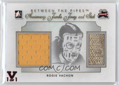 2011-12 In the Game Between the Pipes - Anniversary Jumbo Jersey and Stick - ITG Vault Ruby #AJJS-14 - Rogie Vachon /1