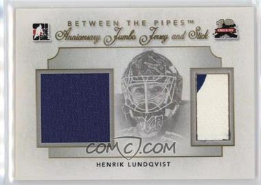 2011-12 In the Game Between the Pipes - Anniversary Jumbo Jersey and Stick #AJJS-10 - Henrik Lundqvist /10