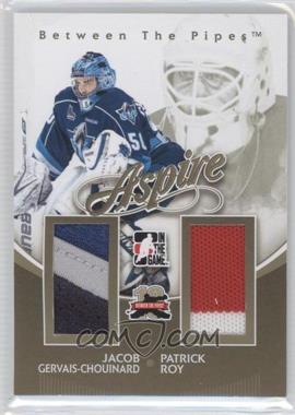 2011-12 In the Game Between the Pipes - Aspire - Gold #AS-23 - Jacob Gervais-Chouinard, Patrick Roy /10