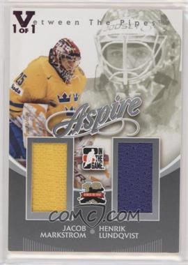 2011-12 In the Game Between the Pipes - Aspire - Silver ITG Vault Silver #AS-10 - Jacob Markstrom, Henrik Lundqvist /1