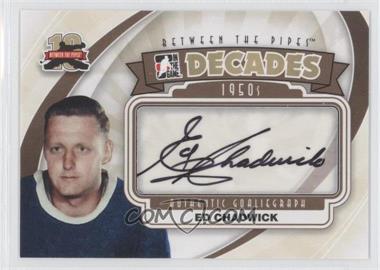 2011-12 In the Game Between the Pipes - Authentic Goaliegraph #A-EC - Decades 1950s - Ed Chadwick