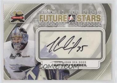 2011-12 In the Game Between the Pipes - Authentic Goaliegraph #A-MCO - Future Stars - Mathieu Corbeil