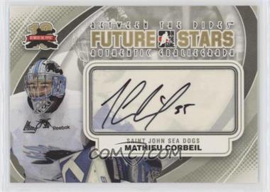2011-12 In the Game Between the Pipes - Authentic Goaliegraph #A-MCO - Future Stars - Mathieu Corbeil