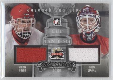 2011-12 In the Game Between the Pipes - Cup Tandems - Silver #CT-08 - Manny Legace, Dominik Hasek /50