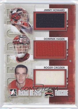 2011-12 In the Game Between the Pipes - Franchise - Silver #F-07 - Jimmy Howard, Roger Crozier, Dominik Hasek /50