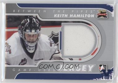 2011-12 In the Game Between the Pipes - Game-Used - Silver Jersey ITG Vault Emerald #M-27 - Keith Hamilton /1