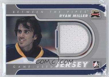 2011-12 In the Game Between the Pipes - Game-Used - Silver Jersey #M-31 - Ryan Miller /140