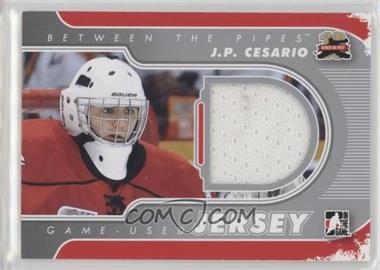 2011-12 In the Game Between the Pipes - Game-Used - Silver Jersey #M-51 - J.P. Cesario /140