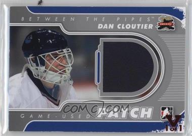 2011-12 In the Game Between the Pipes - Game-Used - Silver Patch 14-15 ITG Ultimate Vault Red #M-40 - Dan Cloutier /1