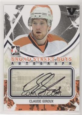 2011-12 In the Game Broad Street Boys Series - Autograph - Black ITG Vault Black #A-CG - Claude Giroux