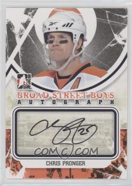 2011-12 In the Game Broad Street Boys Series - Autograph - Black #A-CP - Chris Pronger