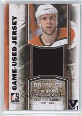 2011-12 In the Game Broad Street Boys Series - Game-Used Memorabilia - Black Jersey ITG Vault Purple #M-14 - Eric Desjardins /1