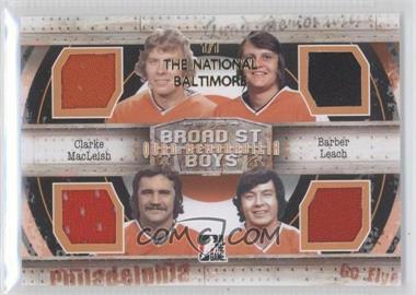 2011-12 In the Game Broad Street Boys Series - Quad Memorabilia - The National Baltimore #QM-05 - Bobby Clarke, Bill Barber, Rick MacLeish, Reggie Leach /1