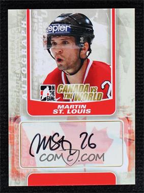 2011-12 In the Game Canada VS the World - Autographs #A-MSL - Martin St. Louis